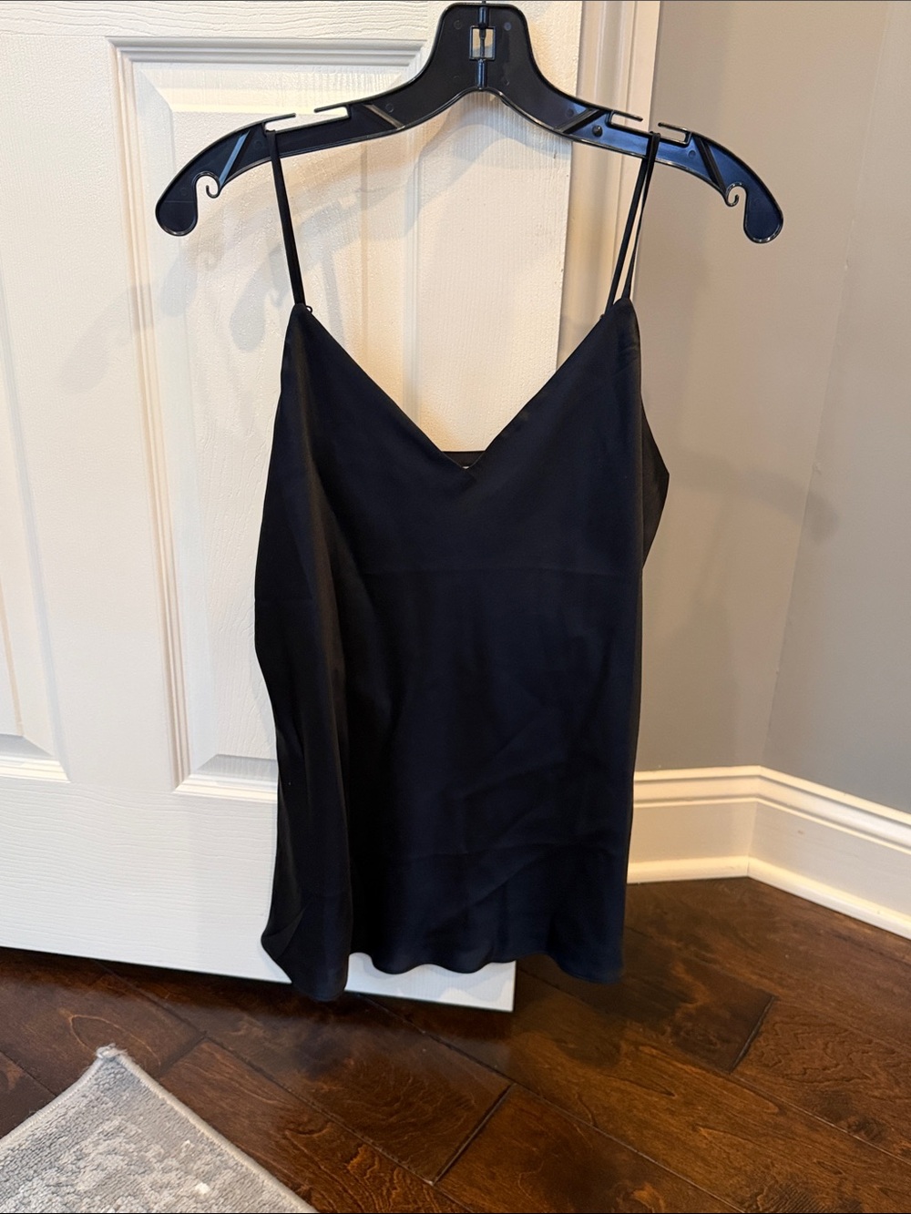 NWT Brooks Brothers Black V-Neck Spaghetti-Strap Camisole